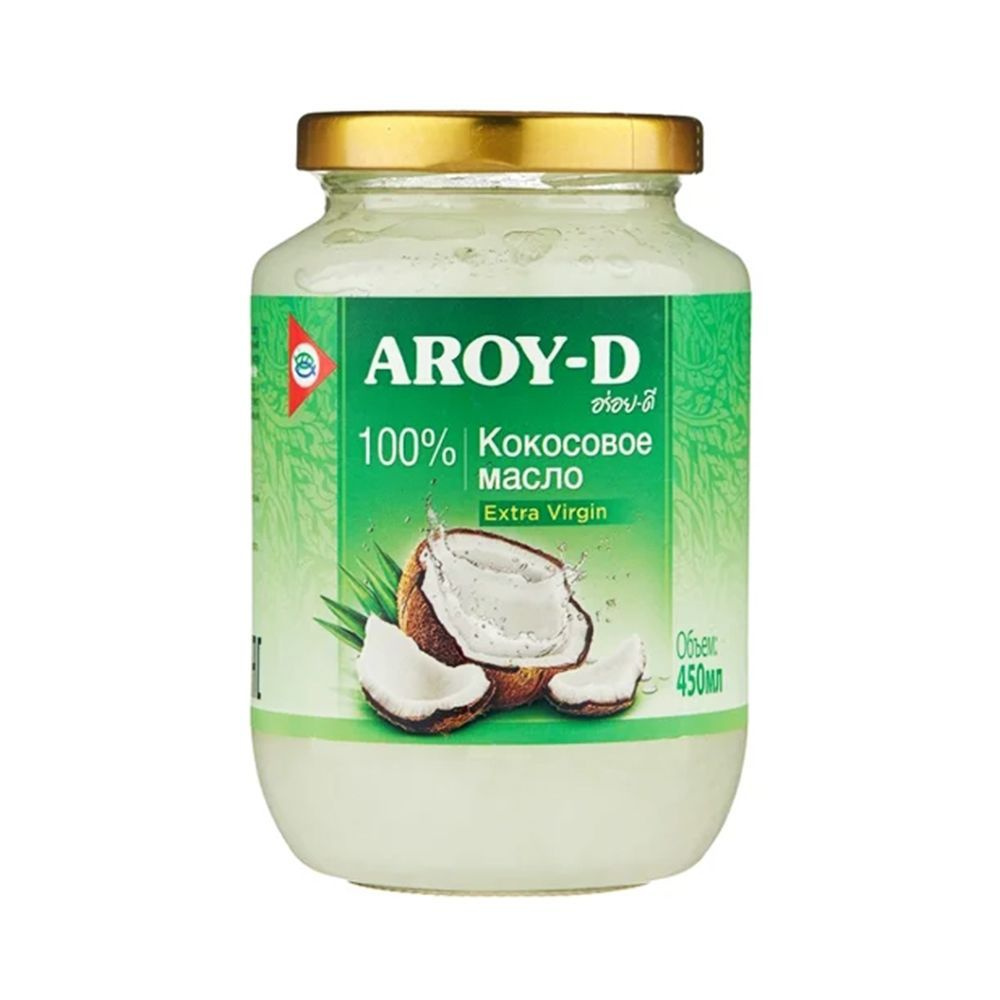 Aroy-D Масло кокосовое Extra virgin Нерафинированное 450мл. 1шт. #1