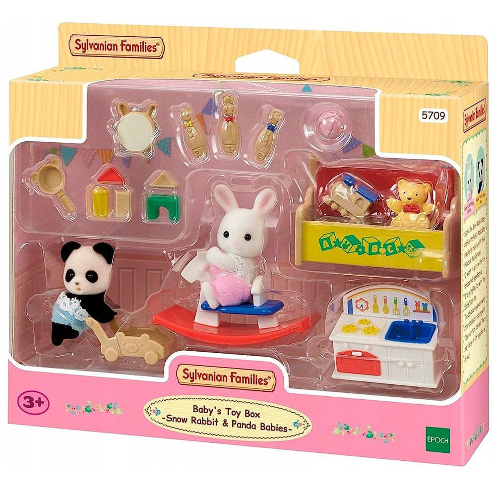 Sylvanian Families Набор Детская игровая комната с малышами Пандой и Снежным кроликом  #1