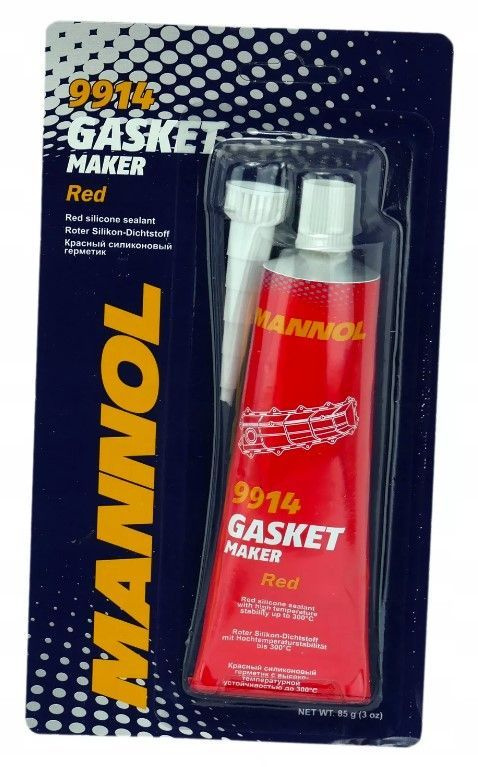 Герметик силиконовый красный MANNOL 9914 Gasket Maker Red, 1шт х 85г #1