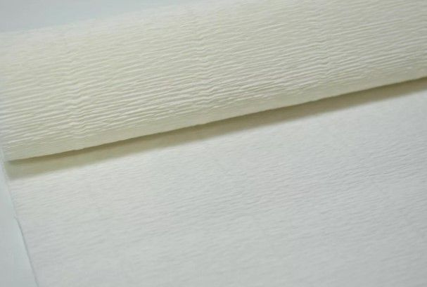 Бумага гофрированная простая, 180гр 600 белая Cartotecnica Rossi (Италия)  #1