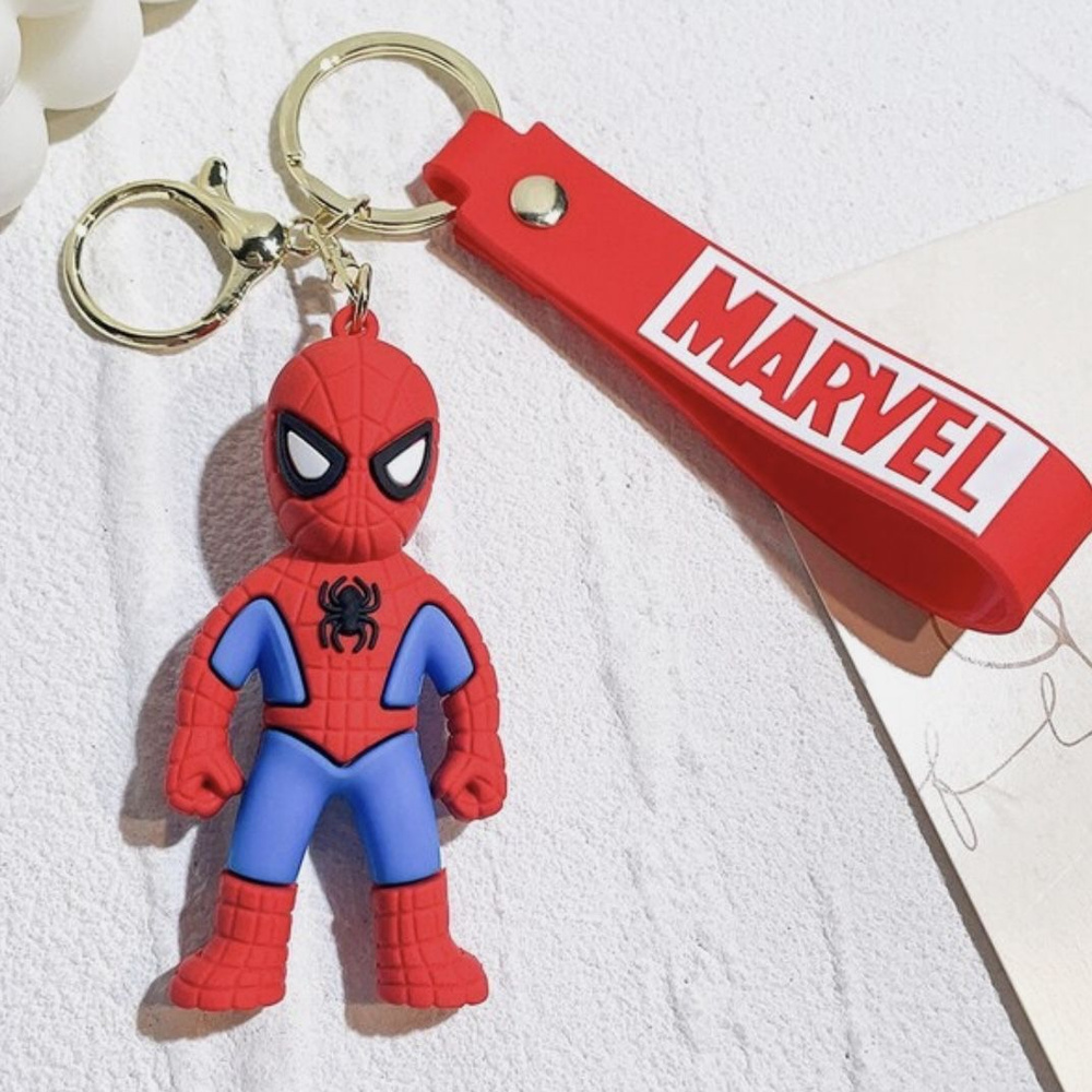 Игрушка брелок на ключи, Человек паук, брелок игрушка на рюкзак / детский брелок / Spider man  #1