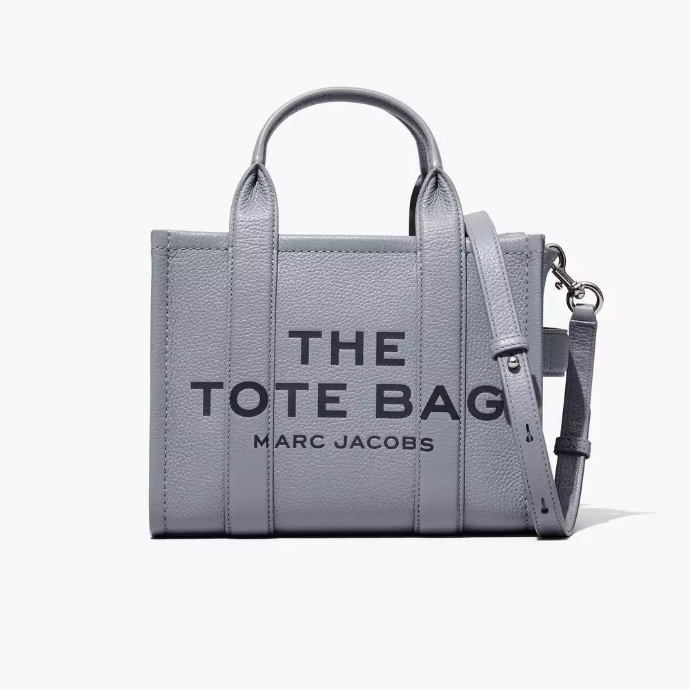 СУМКА MARC JACOBS THE LEATHER MINI TOTE BAG WOLF GREY #1