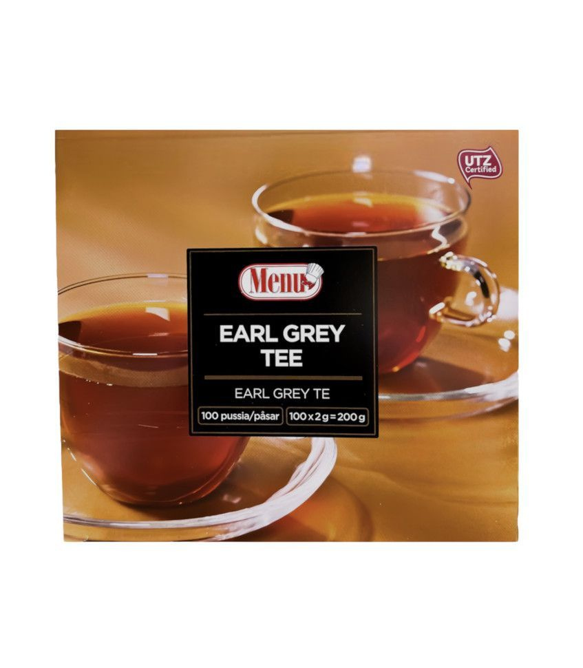 Черный чай Menu Tee Earl Grey 100 пак., с бергамотом #1