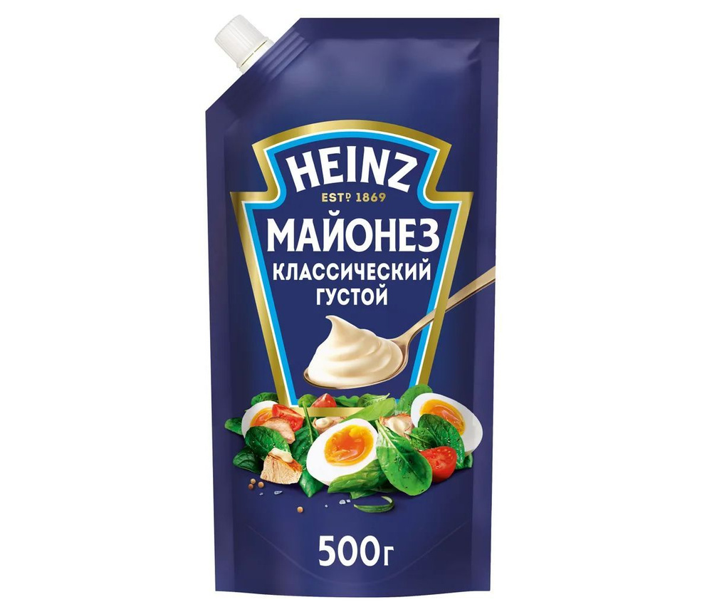 Майонез классический Heinz густой 67% БЗМЖ, 500 г - купить с доставкой ...