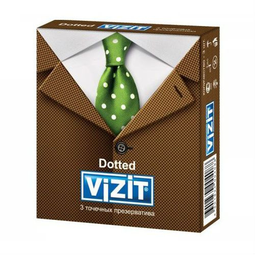 Презервативы VIZIT Dotted с точечным рифлением 3 шт #1