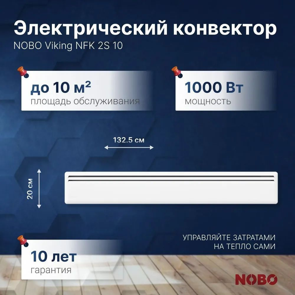 Обогреватель Nobo NFK 2S купить по выгодной цене в интернет-магазине OZON  (1211267920)