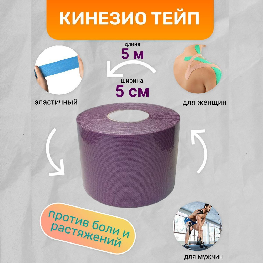 МЕТЕОР Кинезиотейп 5см Х 500 см #1