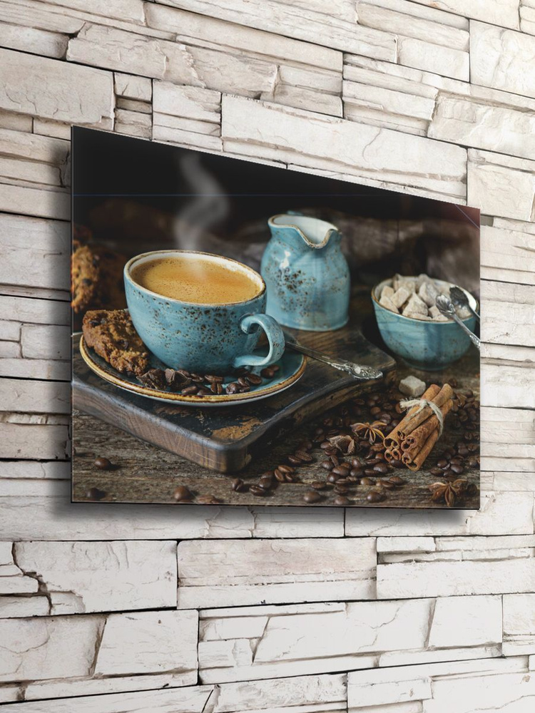 Картина на стекле Postermarket "Кофе с корицей" 40х50 см #1