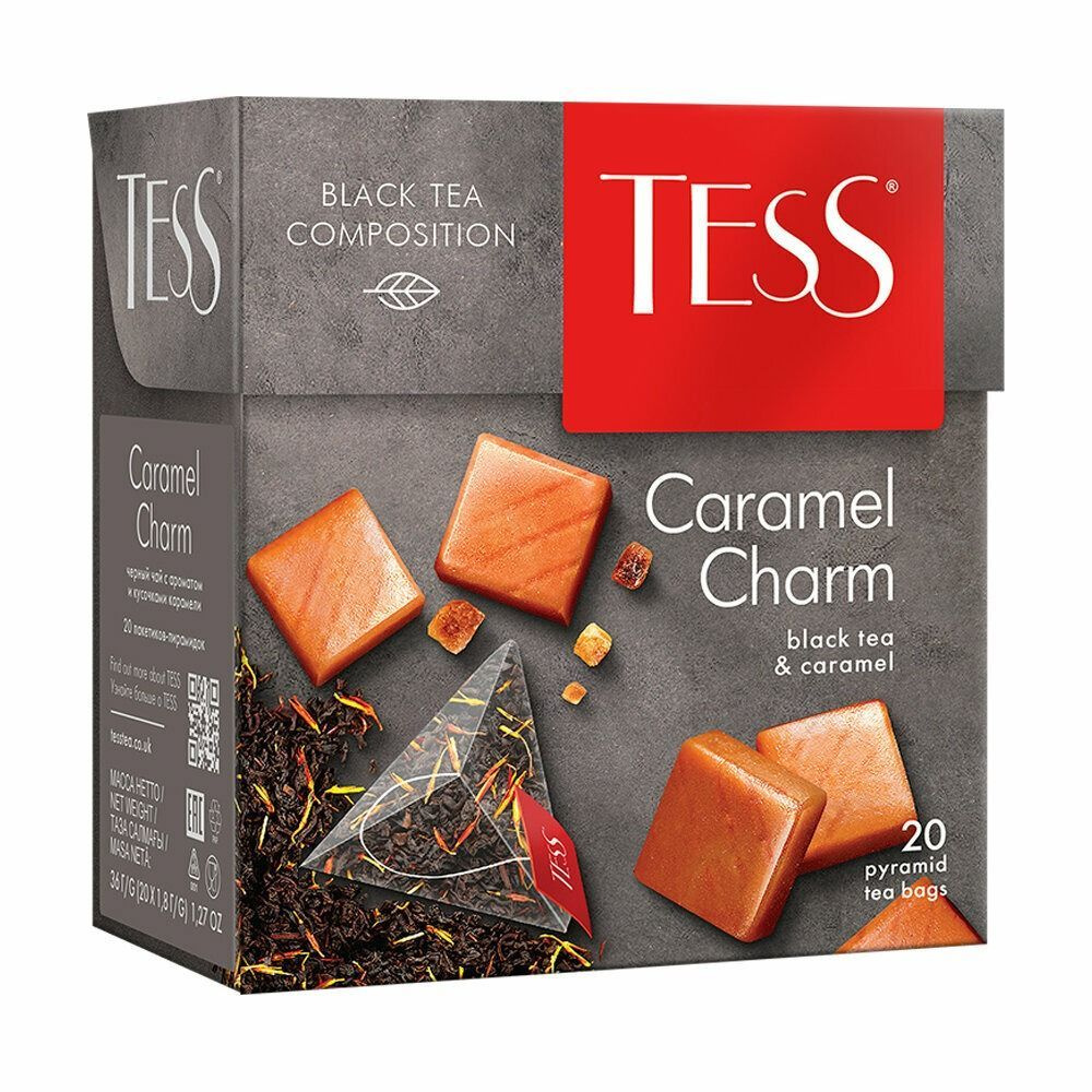 Чай черный Tess Caramel Charm 20 пирамидок #1