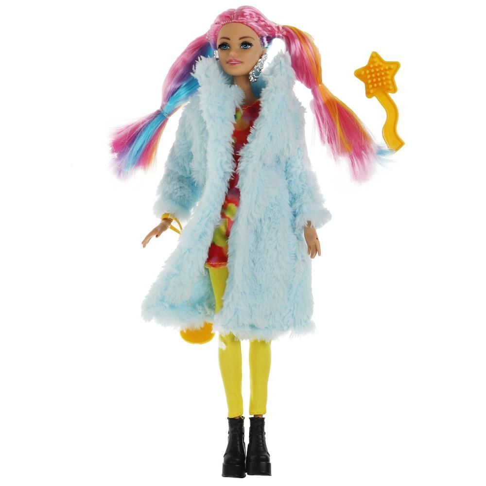 Кукла для девочки София 29 см с одеждой и аксессуарами шарнирная барби длинные разноцветные волосы  #1