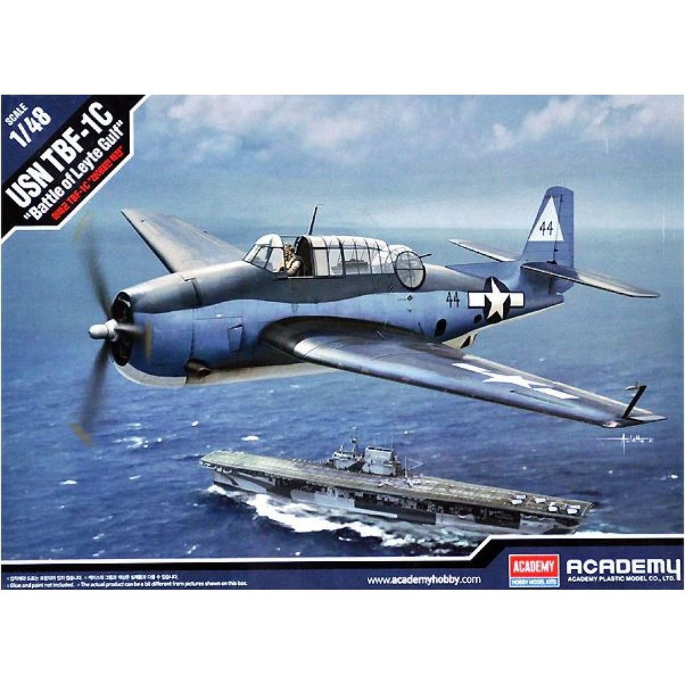 Academy сборная модель 12340 USN TBF-1C "Battle of Leyte Gulf" 1:48 #1