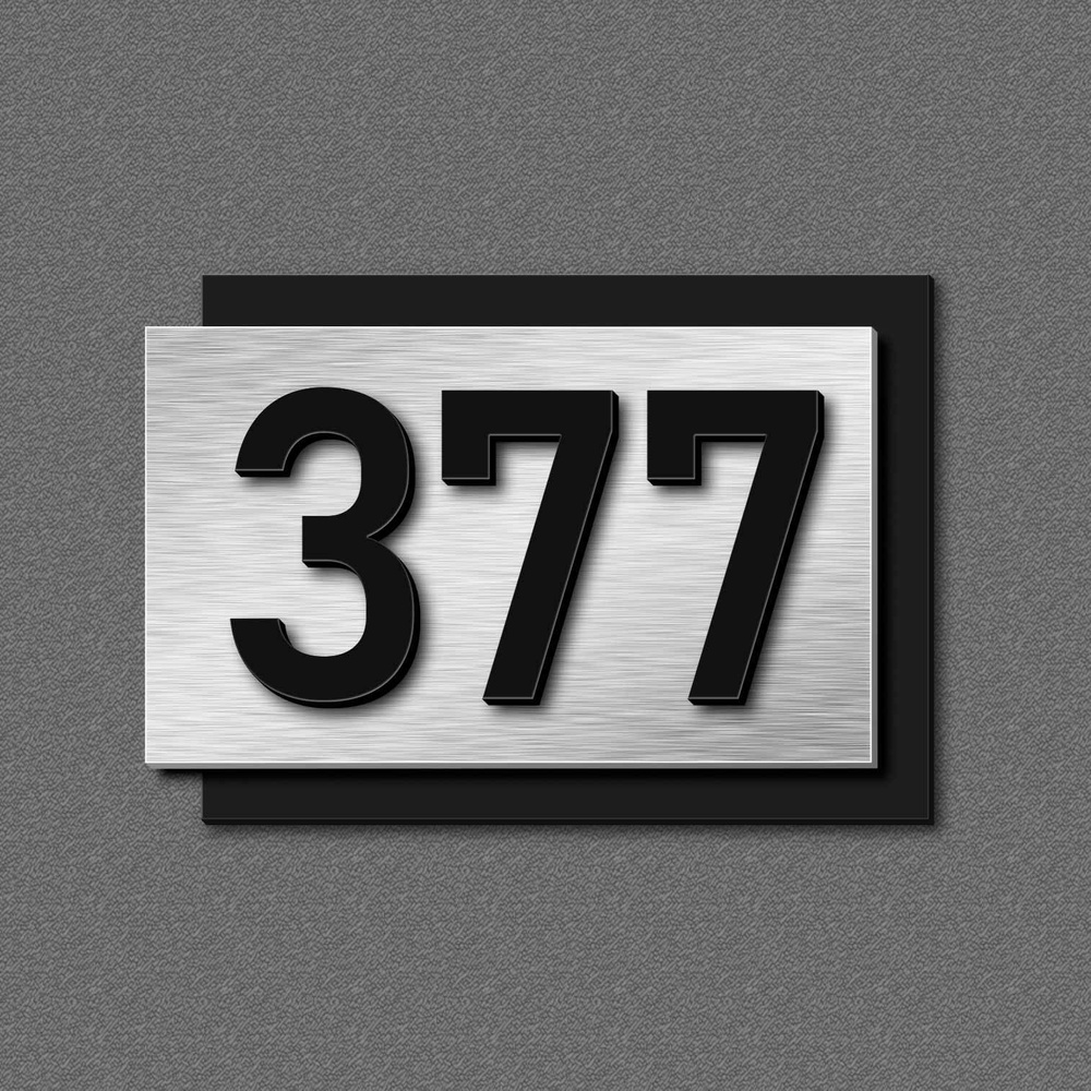 Цифры на дверь, табличка с номером 377 #1