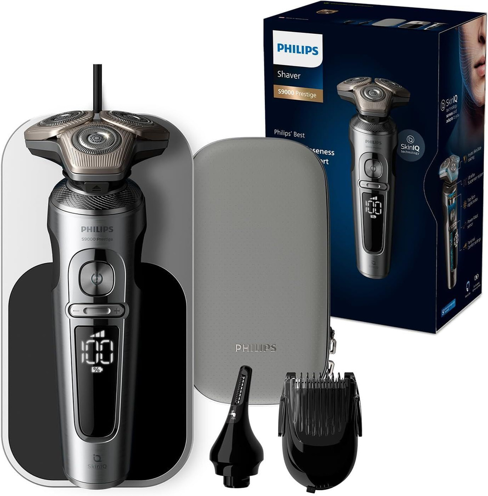 Philips Электробритва SP9871/72 Series 9000 Prestige, серый металлик #1