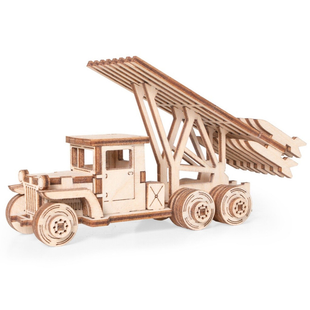 Деревянный конструктор Грузовичок ЛТ-РУ / сборная модель для развития ребенка / подарок для мальчика #1