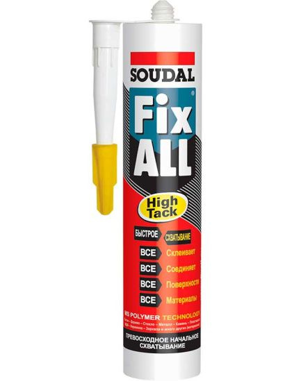 Клей-герметик гибридный Soudal Fix All High Tack белый 290 мл #1