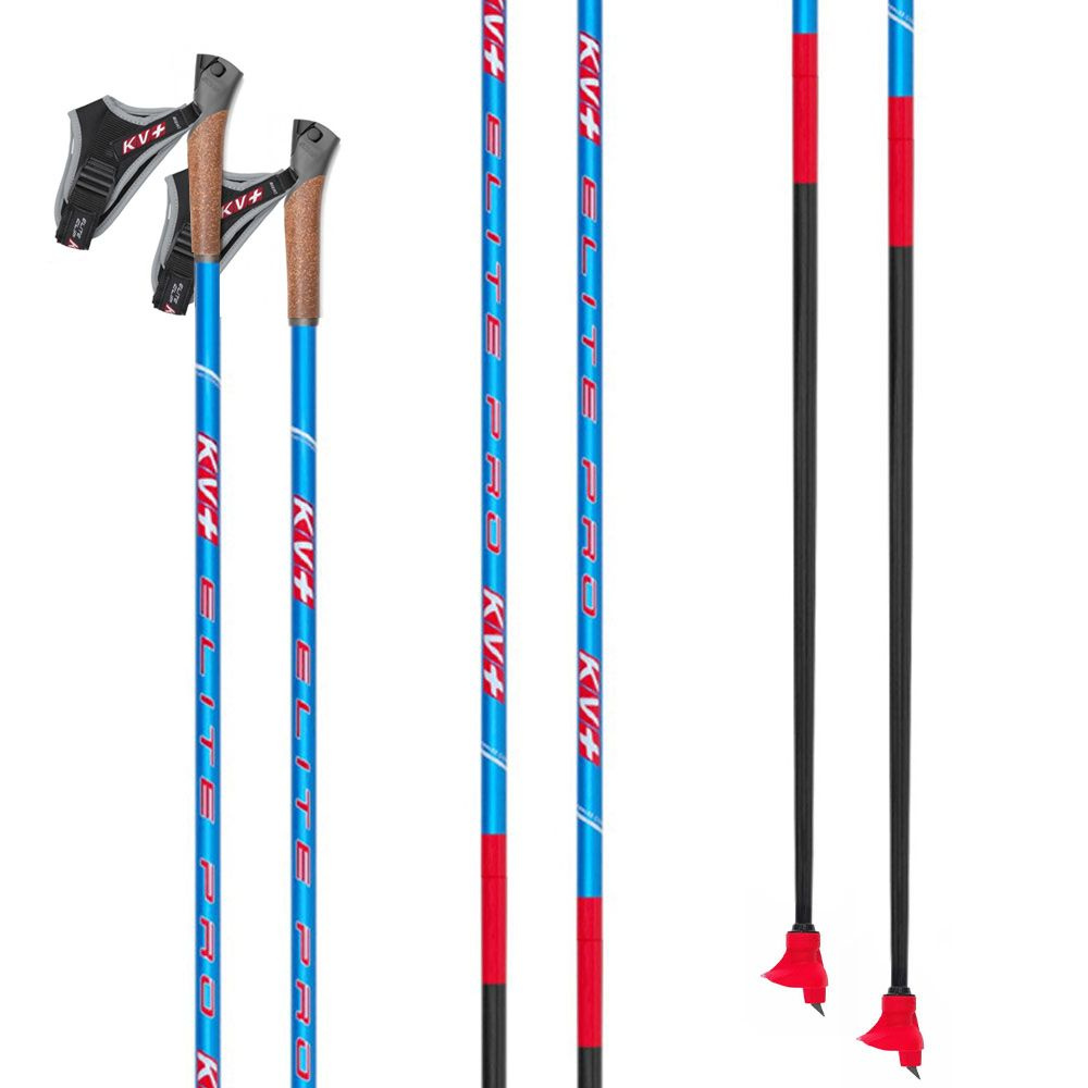 Палки лыжные KV+ ELITE PRO Clip Blue QCD cross country pole, 22P020Q, 162,5 см. #1