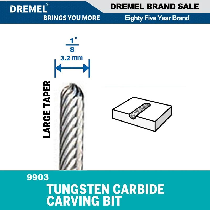 Насадка из карбида вольфрама, 3.2 мм Dremel 9903 #1