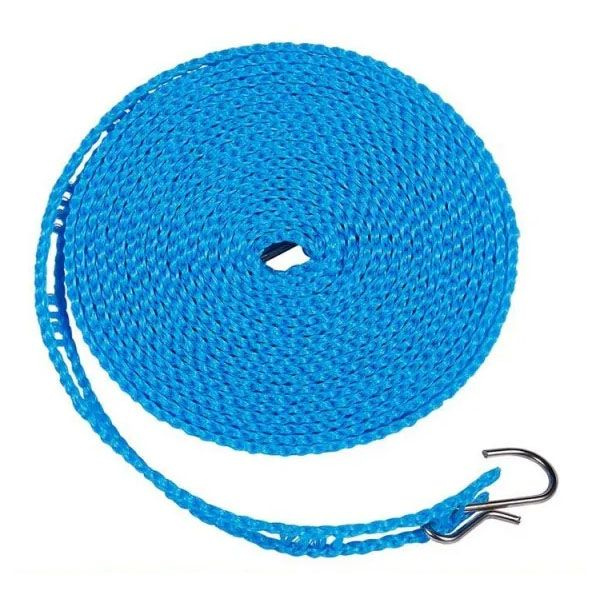 Веревка для сушки белья на плечиках, длина 3 м, цвет синий, 1 шт  #1