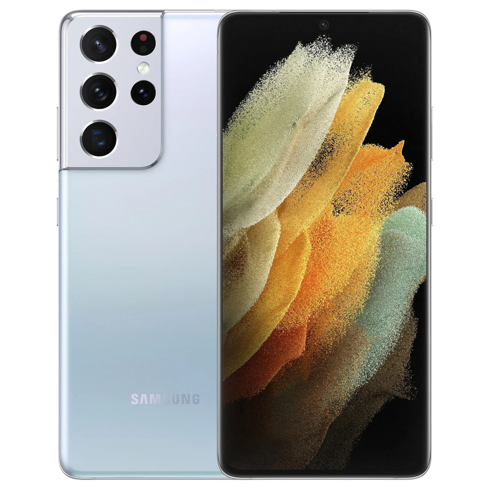 Samsung Смартфон Galaxy S21 Ultra 12/256 ГБ, серебристый, Восстановленный  #1
