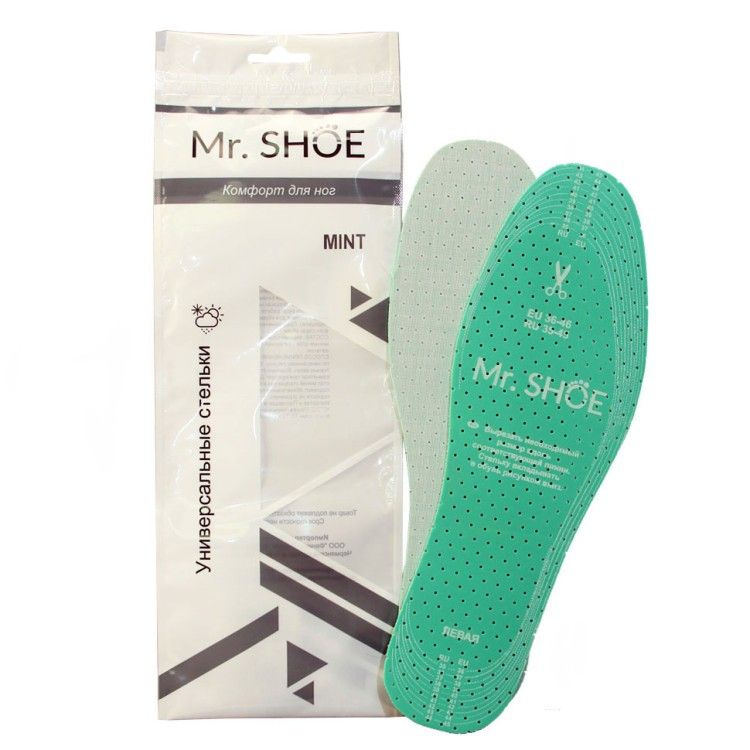 Ежедневные стельки Mr Shoe MINT из латексной пены, безразмерные.  #1