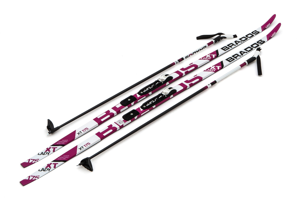 Лыжный комплект с палками и креплением NNN (крепление STC) - 175см WAX XT Lady / без насечек  #1