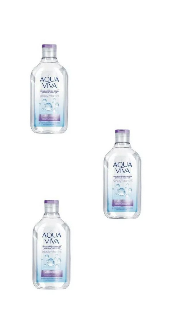 ROMAX Мицеллярная вода для всех типов кожи Aqua Viva, 300мл, 3 уп #1