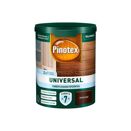 Пропитка-антисептик Pinotex Universal 2 в 1 Палисандр 0,9л #1