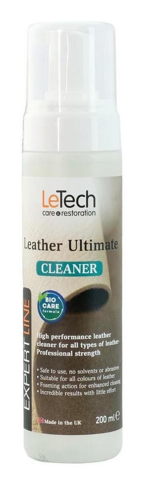 Leather Ultimate Cleaner Средство для чистки кожи в пенообразователе LeTech, 200мл.  #1