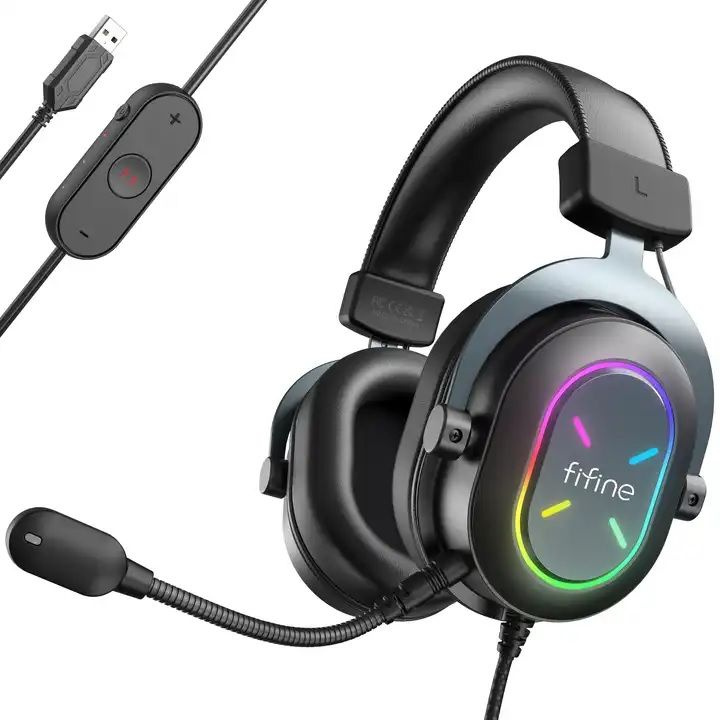 Игровая гарнитура Fifine H6X Gaming Headset черный #1