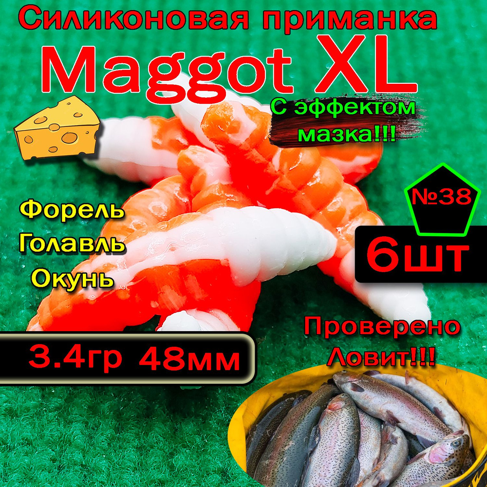 Приманка для форели Star Fish Maggot XL #1