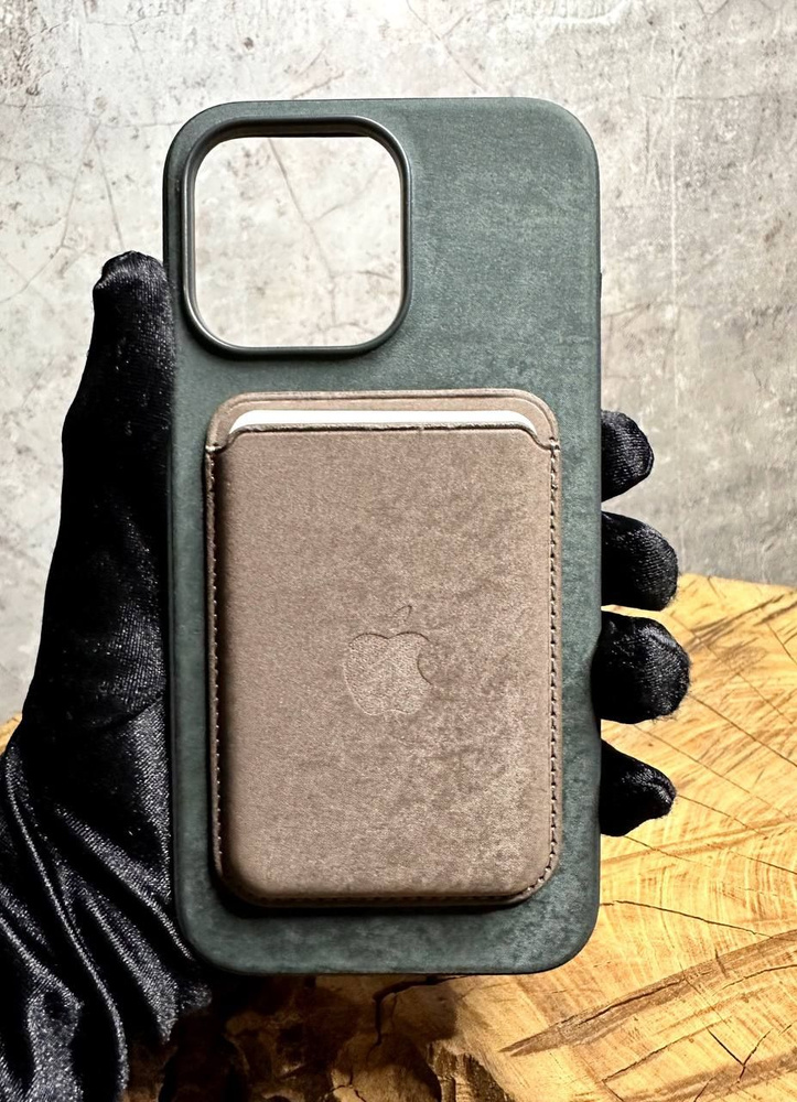 Кошелек из прочного микротвила (картхолдер ) FineWoven Wallet с MagSafe для iPhone 15/ 15Pro/ 15Pro Max, #1