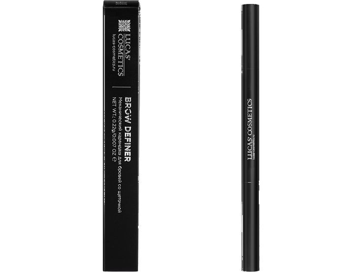 Карандаш для бровей механический с щеточкой LUCAS' COSMETICS Brow Definer  #1