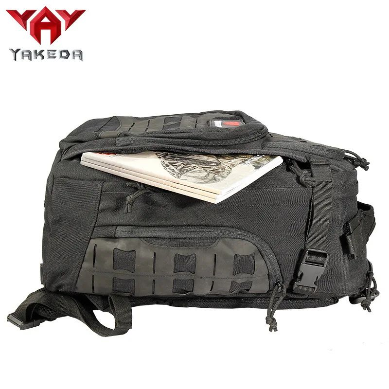 Тактический рюкзак Yakeda KF-136, Oxford 1000D + PVC, 35 л (Black Multicam) #1