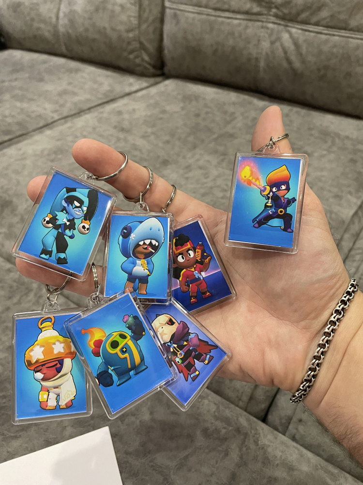 Brawl Stars Легендарные, комплект из 7 акриловых брелков для сумки ...