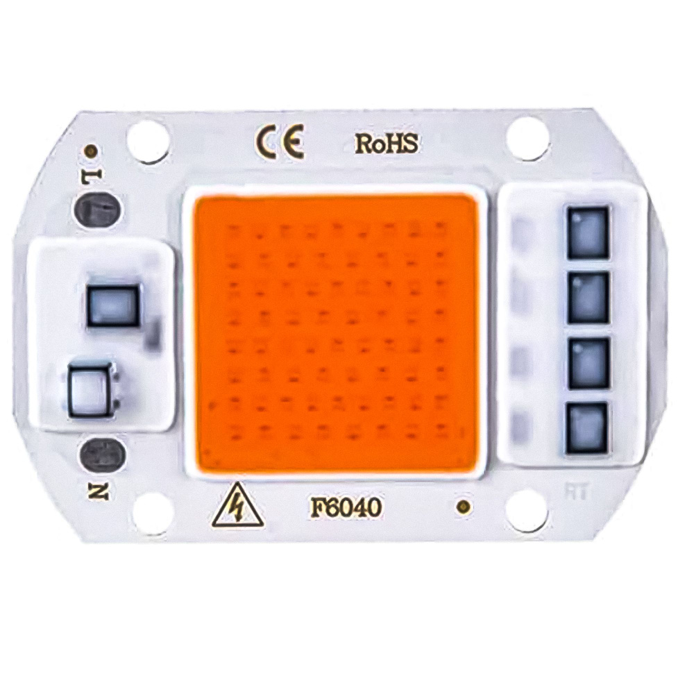COB Светодиод фито AC 220V 50W 60x40mm для растений - купить с ...