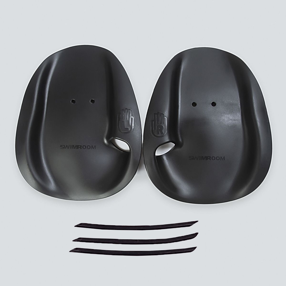 Лопатки для плавания SwimRoom "Free Tempo", размер S, цвет черный. #1