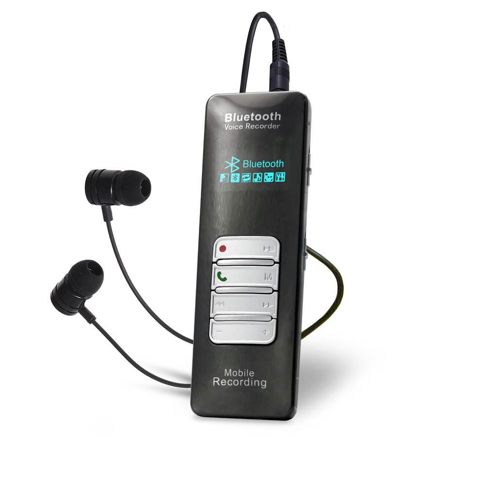 Цифровой диктофон с Bluetooth FPR-320 8 GB, встроенный динамик, 2 микрофона / Диктофон для записи телефонных #1