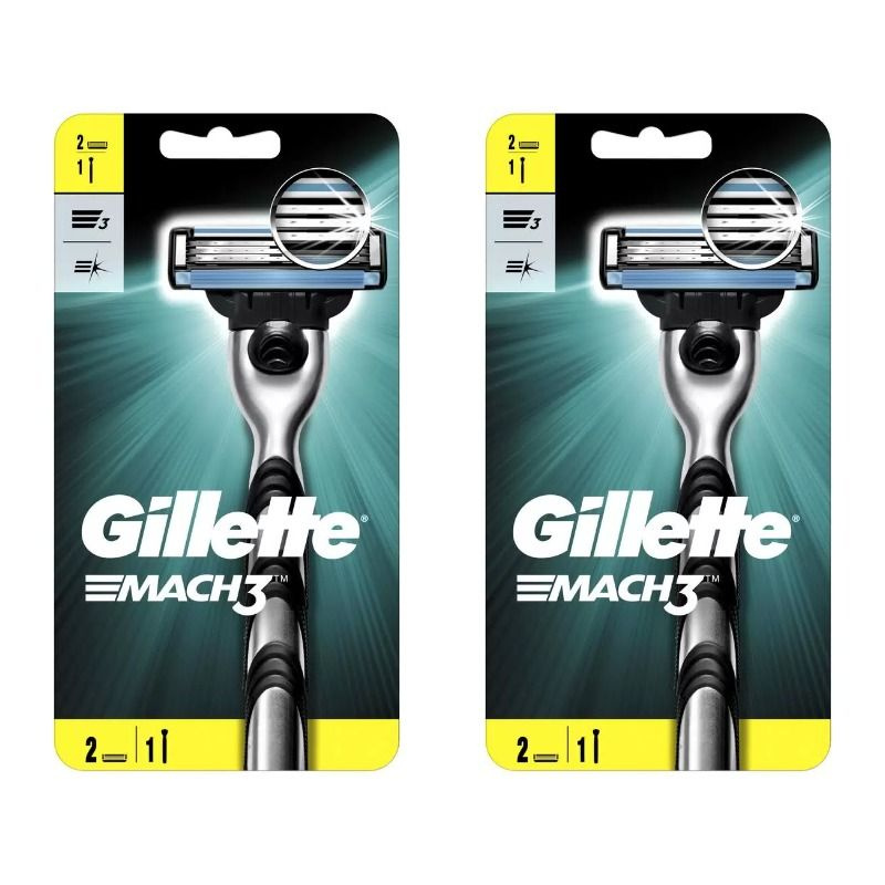 GILLETTE MACH3 Бритва с 2 сменными кассетами, 2 упаковки #1