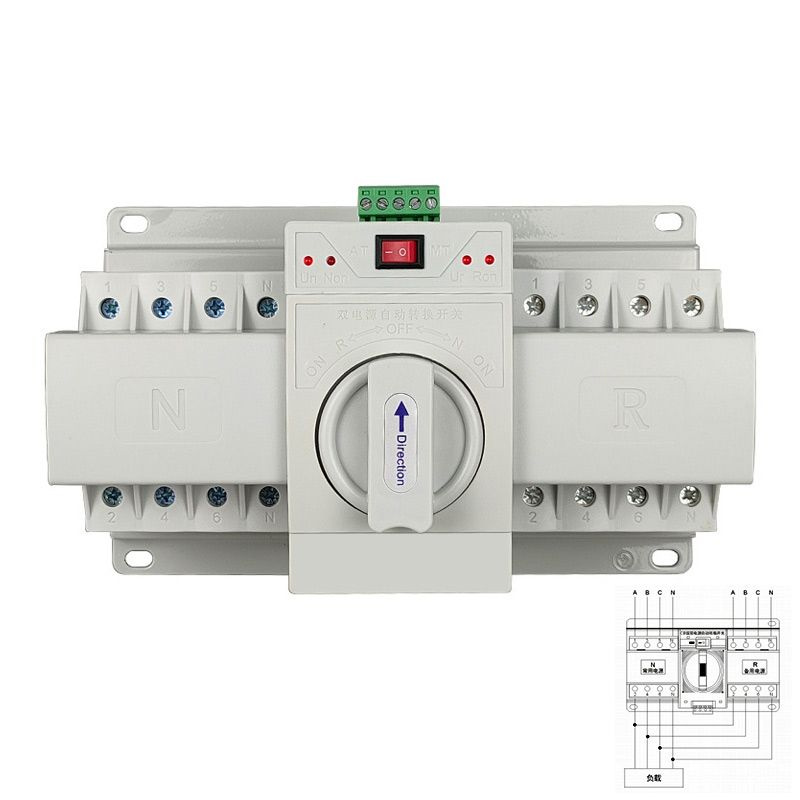 Автоматический переключатель двойной передачи мощности / 4P /Трехфазный .