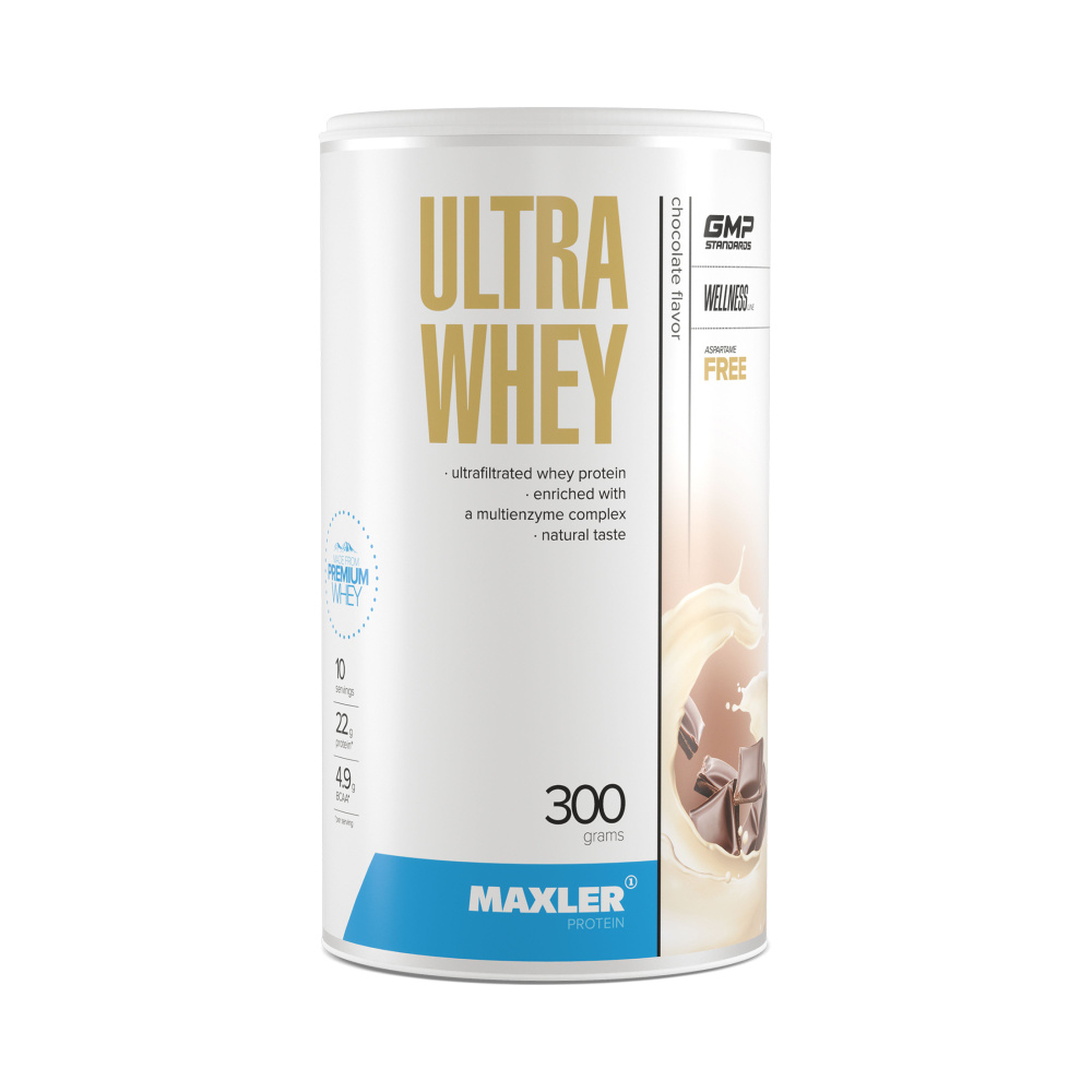 Протеин сывороточный для мужчин и женщин Maxler Ultra Whey 300г Шоколад  #1