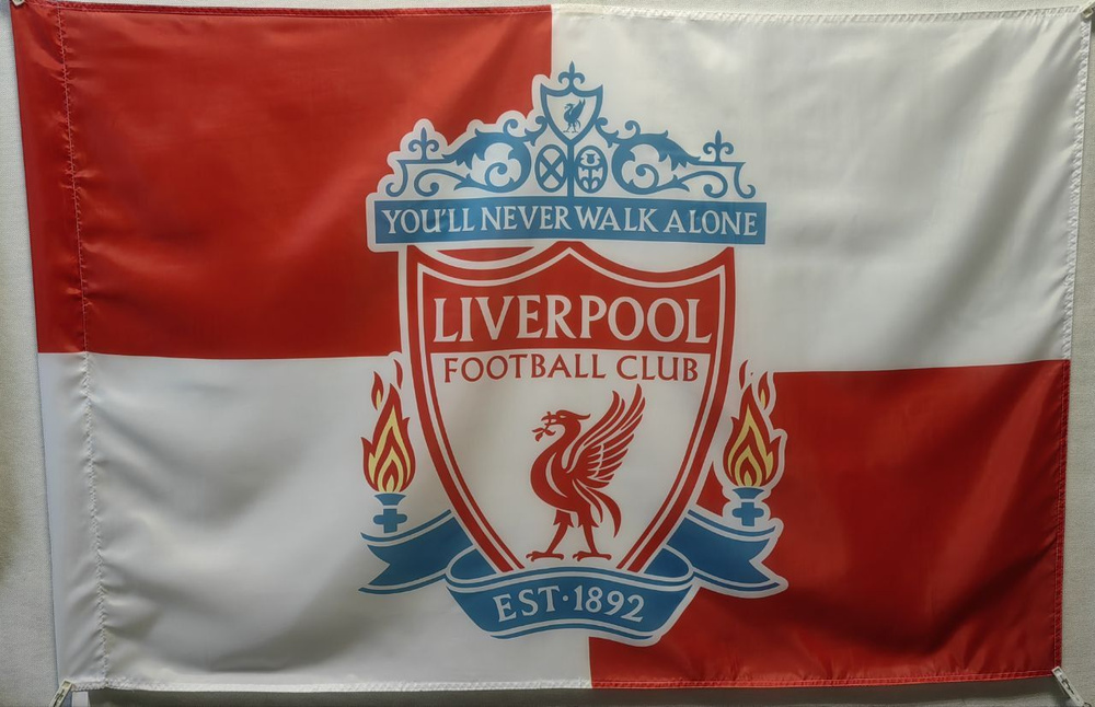 Флаг ФК Ливерпуль 135х90см. #1