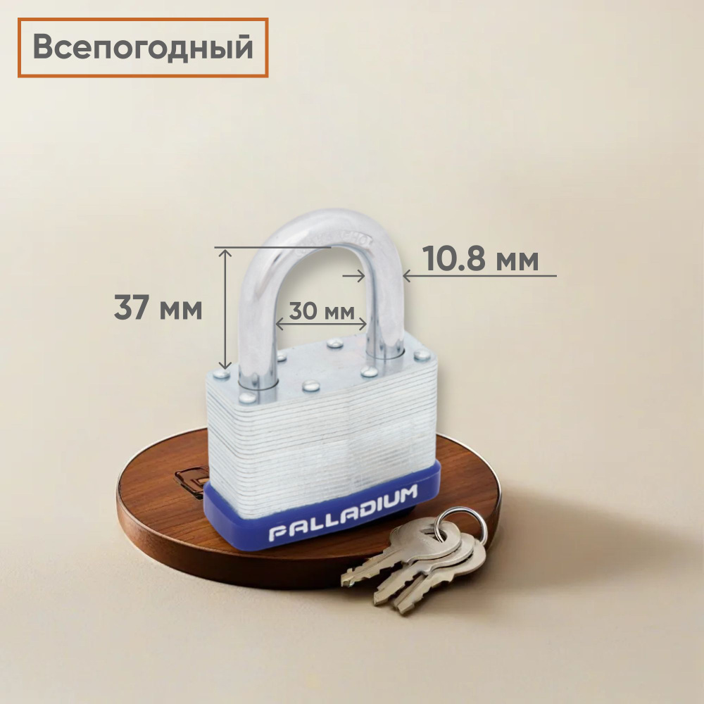 Замок навесной всепогодный Palladium 901S-65 - купить по низкой цене в ...