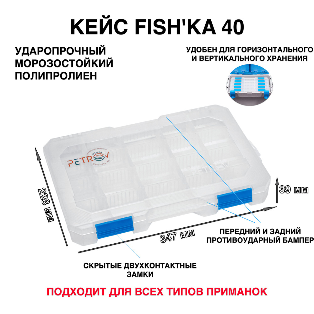 Кейс рыболовный FISH'KA PETROV 40 #1