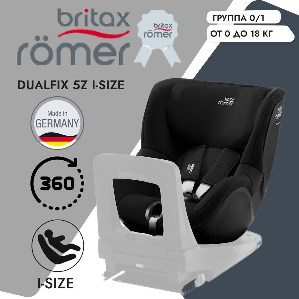 Детское автокресло Britax Romer Dualfix 5Z i-Size Space Black #1