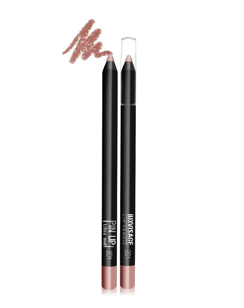 LUXVISAGE Карандаш для губ Pin-Up ultra matt, тон 201 Angel, 2 шт ...