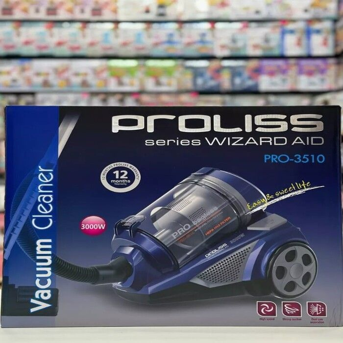 Бытовой пылесос PROLISS Pro-3510, бирюзовый - купить по низким ценам в ...