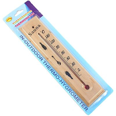 Термометр для сауны деревянный +120-0С 22х5см в блистере #1