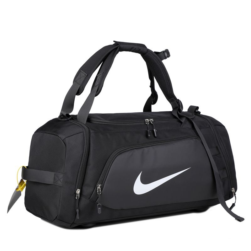 Сумка спортивная для фитнеса, сумка через плечо для тренировок, сумка рюкзак подойдет для бассейна, черная #1