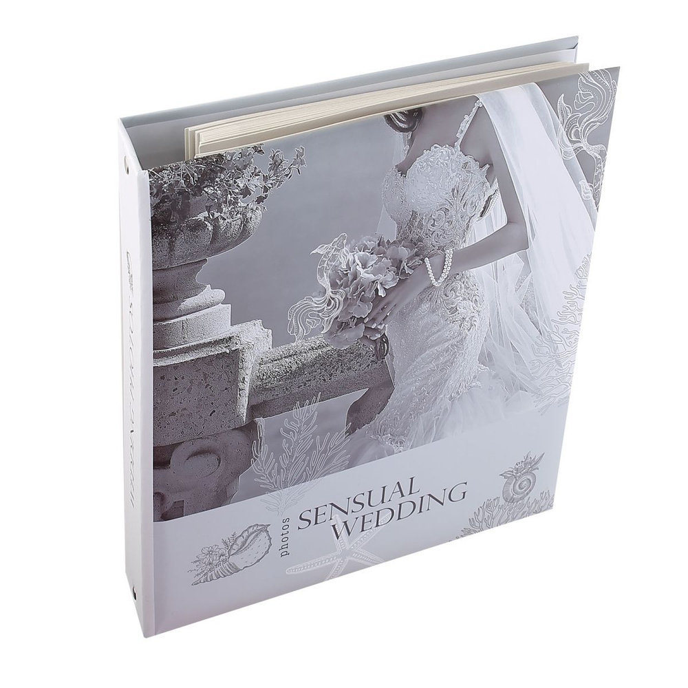 Фотоальбом магнитный, 50 листов Sensual wedding 2 ЧБ свадебный 2 Полином ( в заказе 1 штука)  #1