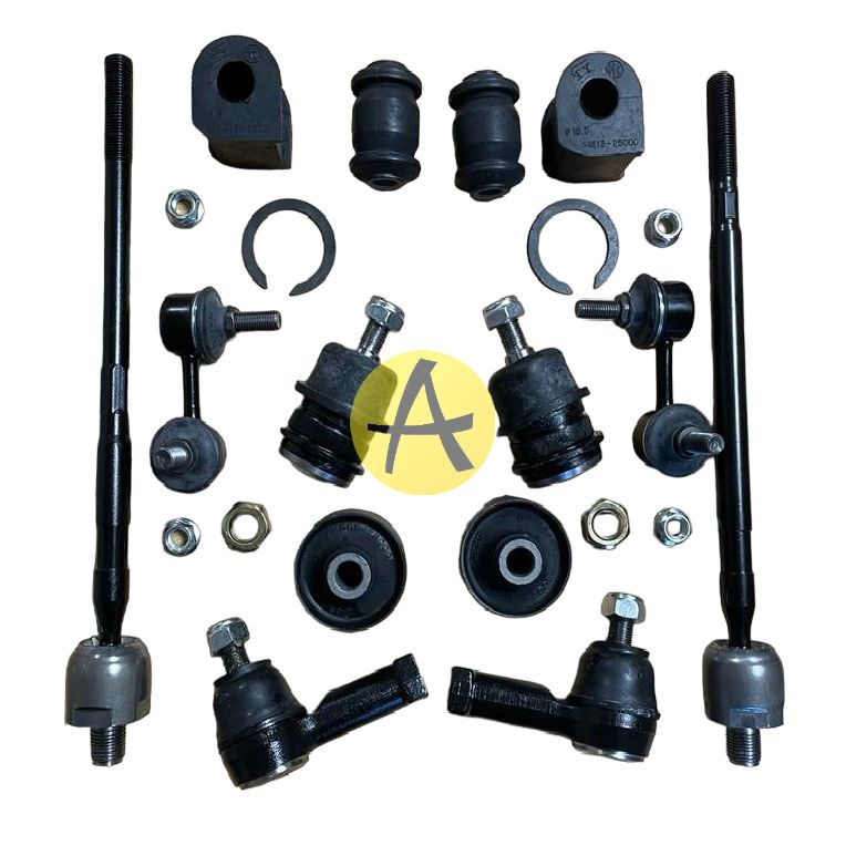 Комплект передней подвески Hyundai Accent (Акцент ТАГАЗ) тяги/ шарниры / наконечники / втулки  #1